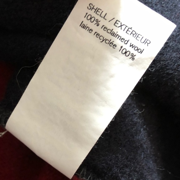 PRELOVED Handcut 100% Reclaimed Wool Knit Striped Cardigan Sweater Size L - Picture 12 of 14